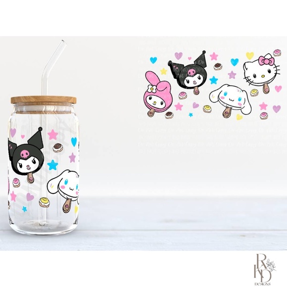 Hello Kitty Glass Libby Cup-NEW - Picture 1 of 2